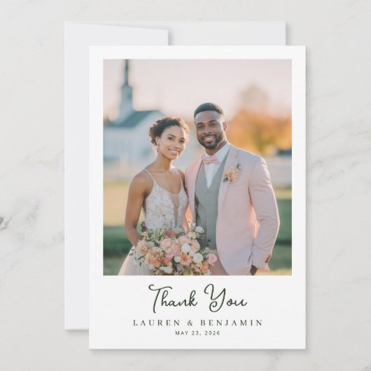 Sunny Lemon Wedding Bedankkaart (Voorkant)