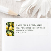 Sunny Lemon Wedding Etiket (Insitu)