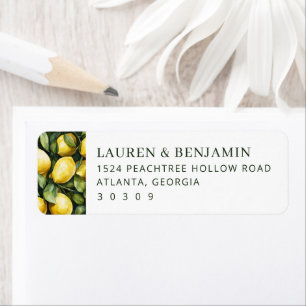 Sunny Lemon Wedding Etiket