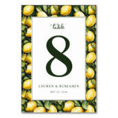 Sunny Lemon Wedding Kaart (Voorkant)