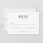 Sunny Lemon Wedding RSVP Kaartje (Voorkant)