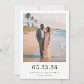Sunny Lemon Wedding Save The Date (Voorkant)