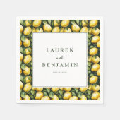 Sunny Lemon Wedding Servet (Voorkant)