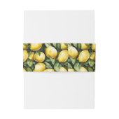 Sunny Lemon Wedding Uitnodigingen Wikkel (Achterkant Voorbeeld)