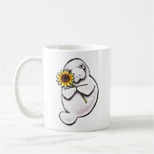 Sunny Manatee Off-Leash Art™ Koffiemok (Links)