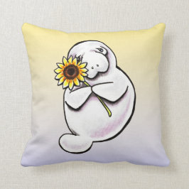 Sunny Manatee Off-Leash Art™ Kussen