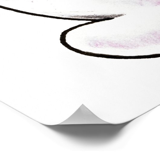 Sunny Manatee Off-Leash Art™ Poster (Hoek)