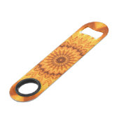 Sunny Mandala Speed Bottle Opener | Blade van balk Flessenopener (Achterkant Gekanteld)