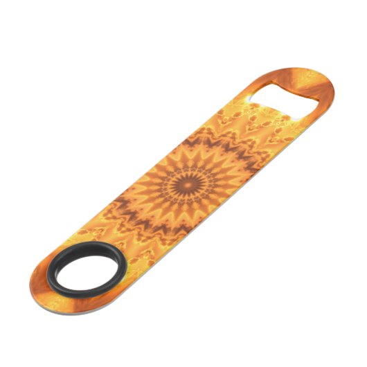 Sunny Mandala Speed Bottle Opener | Blade van balk Flessenopener (Achterkant Gekanteld)