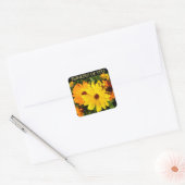 Sunny Marigold Thinking of You Vierkante Sticker (Envelop)