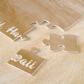 Sunny Maui Beach en Palm Trees Legpuzzel (Zijkant)