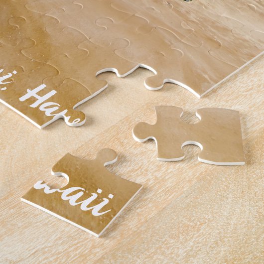 Sunny Maui Beach en Palm Trees Legpuzzel (Zijkant)