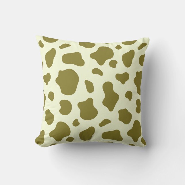 Sunny Meadow Cow Print Decorative Pillow Kussen (Voorkant)