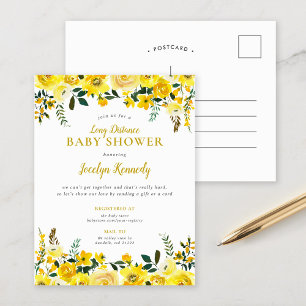 Sunny Meadow Long Distance Baby shower Invitation Feestdagenkaart
