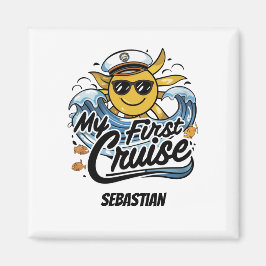 Sunny Mijn Eerste Cruise Gepersonaliseerd Magneet