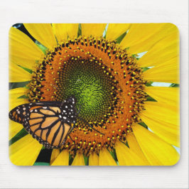 Sunny Monarch Butterfly Mousepad Muismat