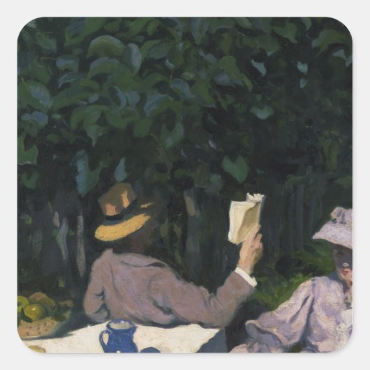 Sunny Morning, 1905 Vierkante Sticker (Voorkant)