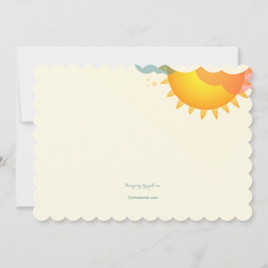 Sunny Morning Uitnodiging (Achterkant)