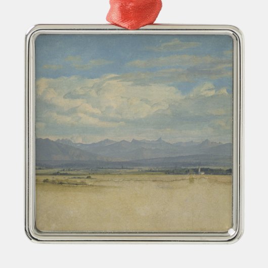 Sunny Mountainous Panorama, 1829 Metalen Ornament (Voorkant)