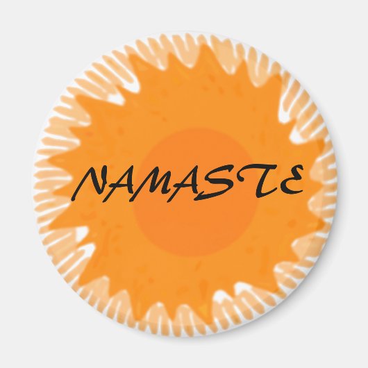 Sunny Namaste - Yoga Magneten (Voorkant)