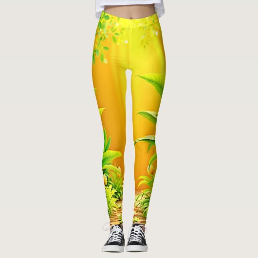 Sunny Natuur Path Art Leggings (Voorkant)