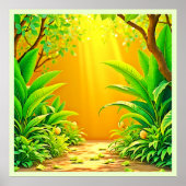 Sunny Natuur Path Art Poster (Voorkant)