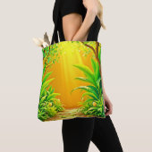 Sunny Natuur Path Art Tote Bag (Dichtbij)