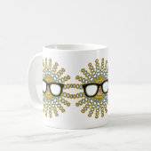 Sunny Nerd Glasses + je rug. en ideeën Koffiemok (Voorkant links)