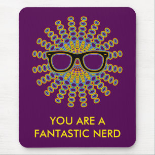 Sunny Nerd Glasses + je rug. en ideeën Muismat
