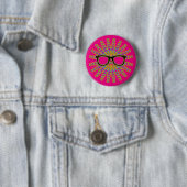 Sunny Nerd Glasses + je rug. en ideeën Ronde Button 5,7 Cm (In situ)