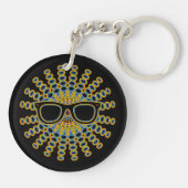 Sunny Nerd Glasses + je rug. en ideeën Sleutelhanger (Achterkant)