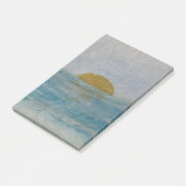 Sunny Ocean Waterverf Post merkt op Post-it® Notes (Schuin)