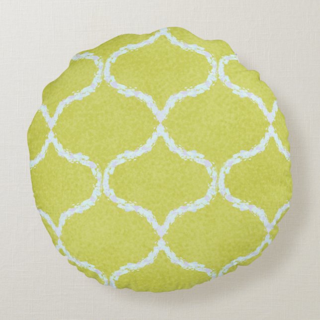 Sunny Ogee Rond Kussen (Achterkant)