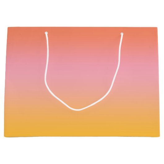 Sunny Ombre gradiënt Peach roze Groot Cadeauzakje (Voorkant)