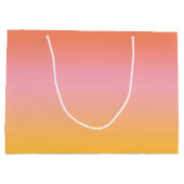Sunny Ombre gradiënt Peach roze Groot Cadeauzakje (Achterkant)