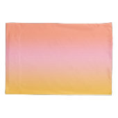 Sunny Ombre gradiënt Peach roze Kussensloop (Achterkant-Links)
