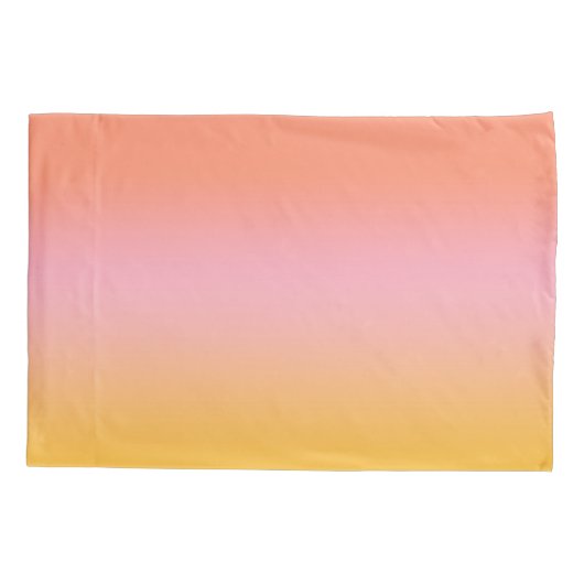 Sunny Ombre gradiënt Peach roze Kussensloop (Achterkant-Links)