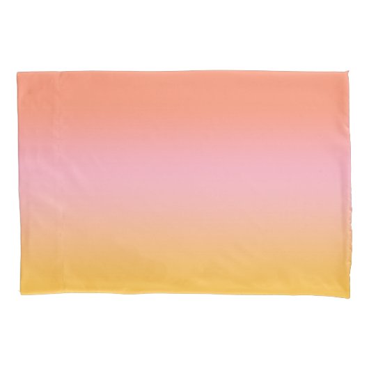 Sunny Ombre gradiënt Peach roze Kussensloop (Voorkant-Links)
