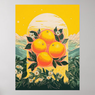 Sunny Orchard Elegance Poster