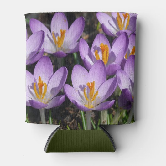 Sunny Paarse Crocuses Blikjeskoeler (Voorkant)