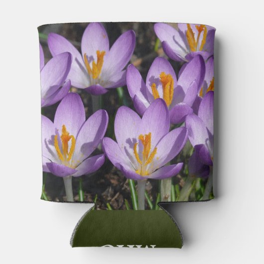 Sunny Paarse Crocuses Blikjeskoeler (Achterkant)