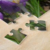 Sunny Paarse Crocuses Legpuzzel (Zijkant)