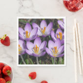 Sunny Paarse Crocuses Servet (Insitu)