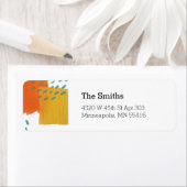 Sunny Painted Adresetiketten Etiket (Insitu)