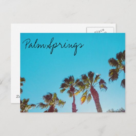 Sunny Palm Springs Briefkaart (Voorkant / Achterkant)