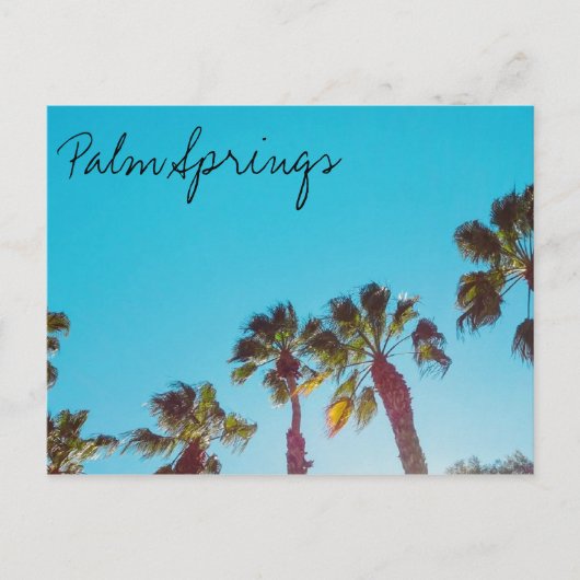 Sunny Palm Springs Briefkaart (Voorkant)