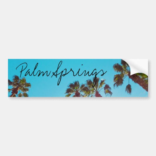 Sunny Palm Springs Bumpersticker (Voorkant)