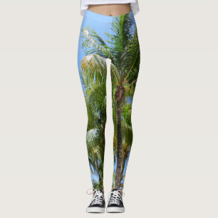 Sunny Palms Oasis #1 #tropisch #muur #kunst Leggings