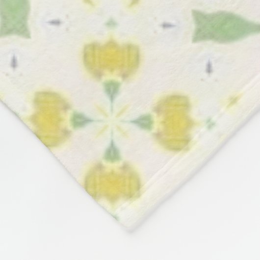 Sunny Pastel Daisy Fleece Deken (Hoek)