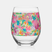 Sunny Pastel Wijnglas Zonder Voet (Voorkant)